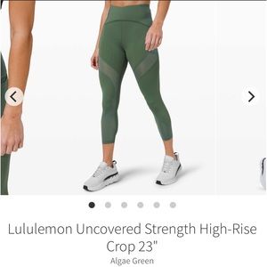 Lululemon Uncovered Strength High Rise Crop Size 4